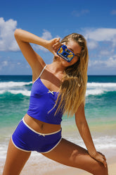 Royal Blue Tank Bikini Sets