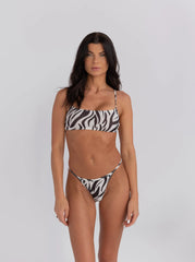 Zebra Print Tank Bikini Sets