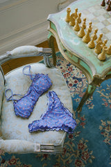 Purple Floral Tank Bikini Sets