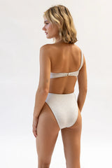 Light Grey One Piece Swimsuit