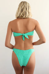 Green Front Hoop Bikini Sets