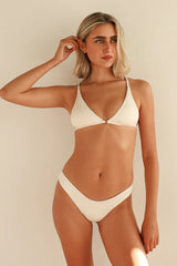 Beige Triangle Bikini Sets