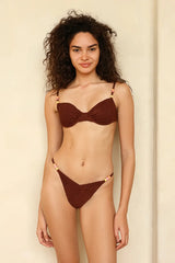 Mocha Push Up Bikini Sets