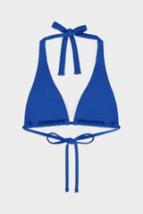 Ocean Blue Triangle Halter Bikini Sets