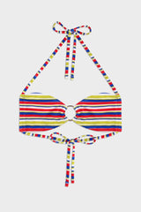 Colorful Striped Halter Bikini Sets