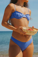 Royal Blue Push Up Bikini Sets