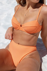 Orange Push Up Bikini Sets