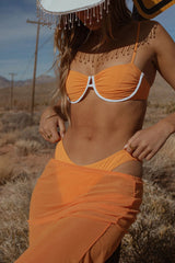 Orange Push Up Bikini Sets