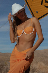 Orange Push Up Bikini Sets