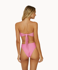 Pink Bandeau Bikini Sets
