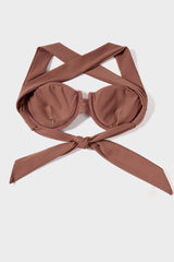 Clay Brown Push Up Bikini Sets