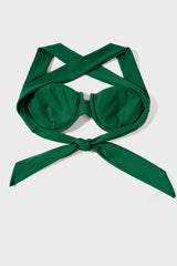 Emerald Green Push Up Bikini Sets