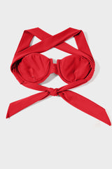 Ember Red Push Up Bikini Sets