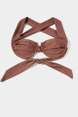 Clay Brown Push Up Bikini Sets