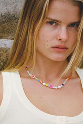 Boho Flower Chocker Necklace