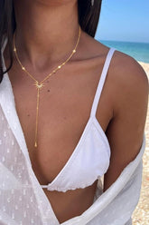 Golden Plated Sunflower Pendant Necklace