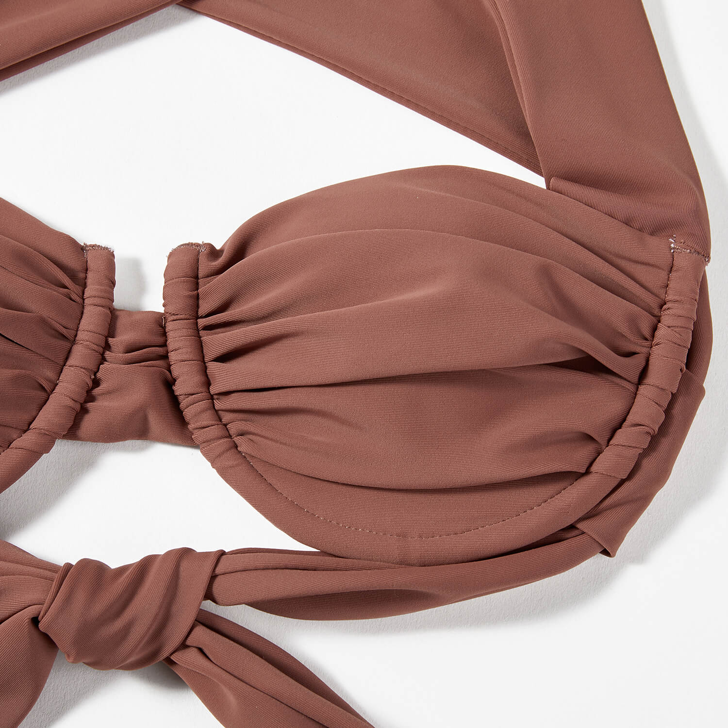 Clay Brown Push Up Bikini Sets