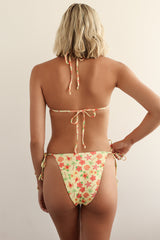 Sunshine Floral Triangle Bikini Set