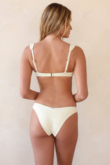Beige Underwire Cheecky Bikini Sets