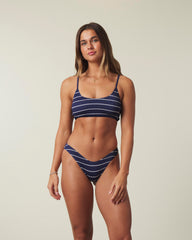 Navy Striped Tank Bikini Sets