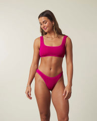 Hot Pink Tank Bikini Sets