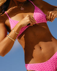 Pink Star Triangle Bikini Set