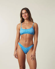 Blue Floral Tank Bikini Sets