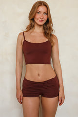 Mocha Cami Tank Bikini Set