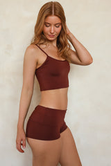 Mocha Cami Tank Bikini Set