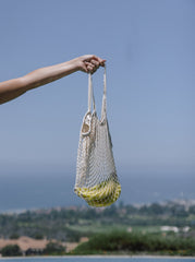 Beige Netted Market Bag