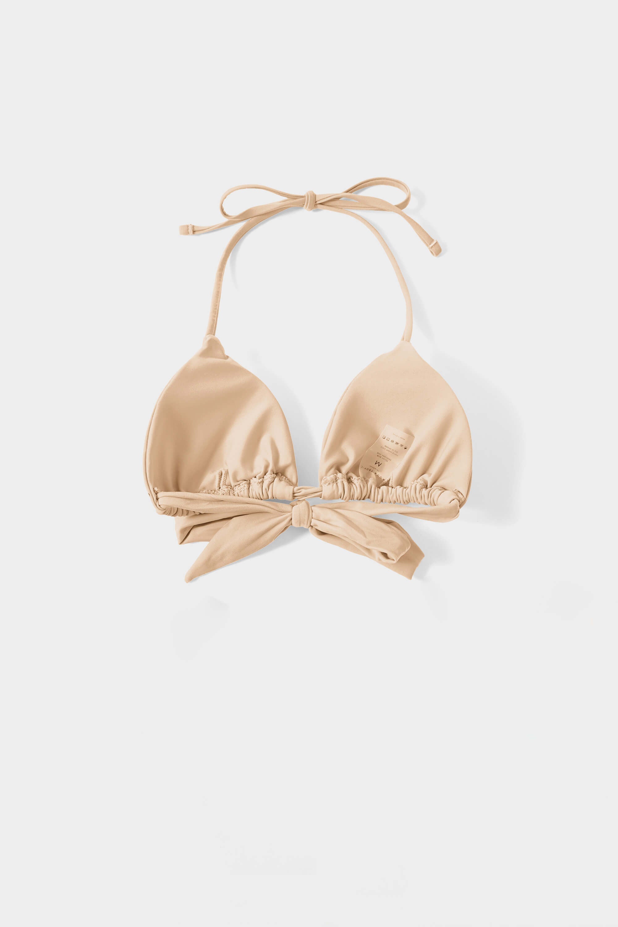 Soft Beige Triangle Cheecky Bikini Sets