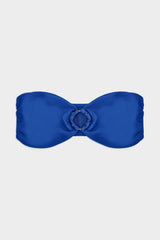 Ocean Blue Front Hoop Bandeau Bikini Sets