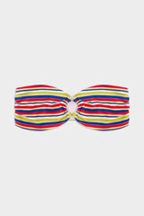Rainbow Striped Bandeau Bikini Sets