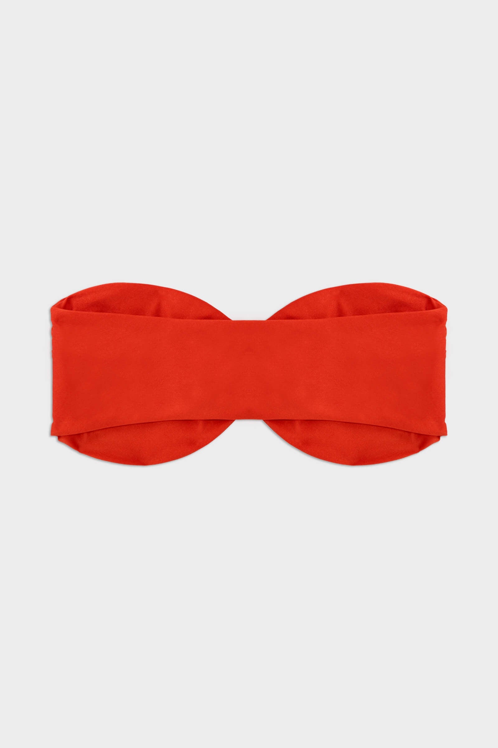 Red Front Hoop Bandeau Bikini Sets