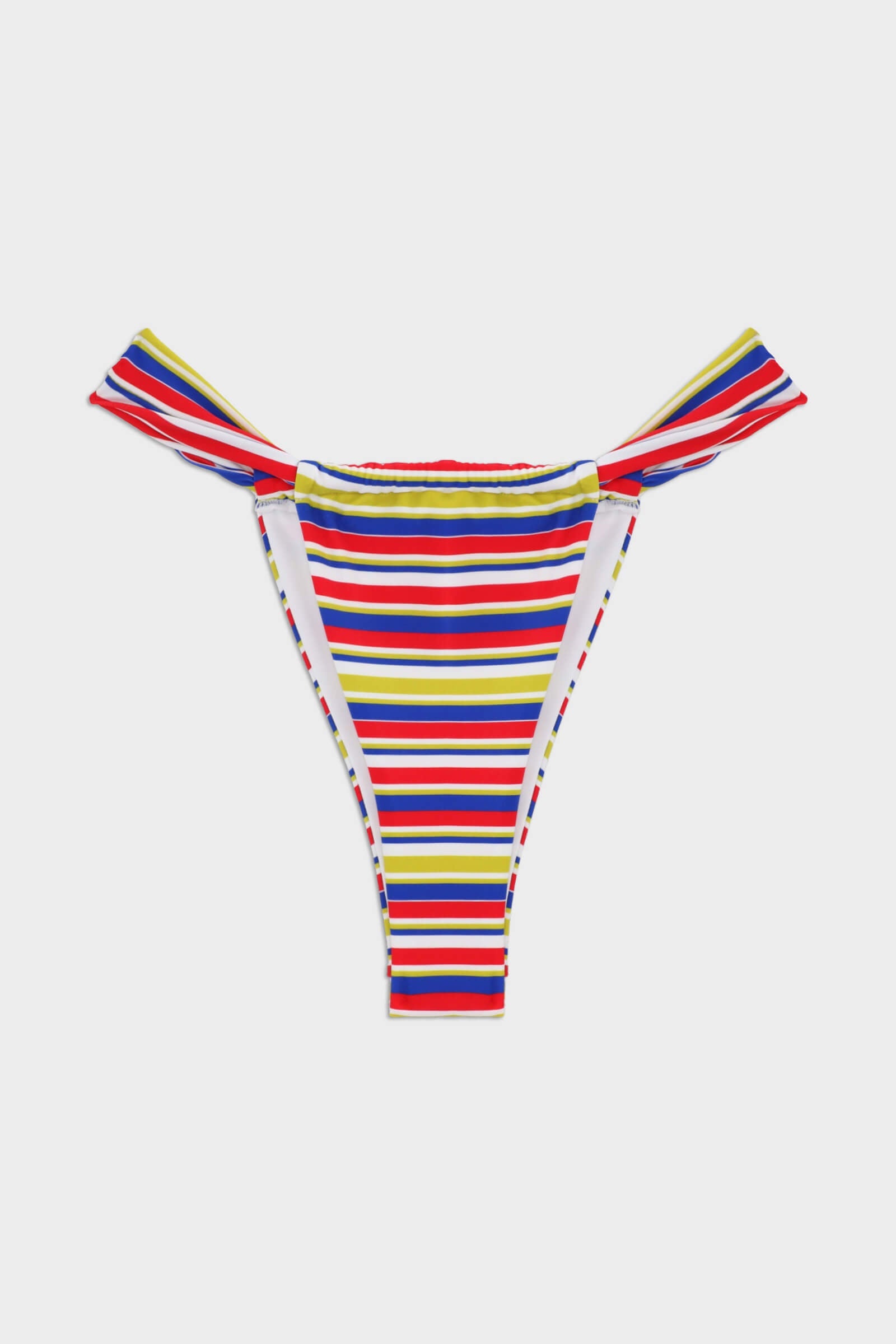 Colorful Lines Print Triangle Bikini Sets