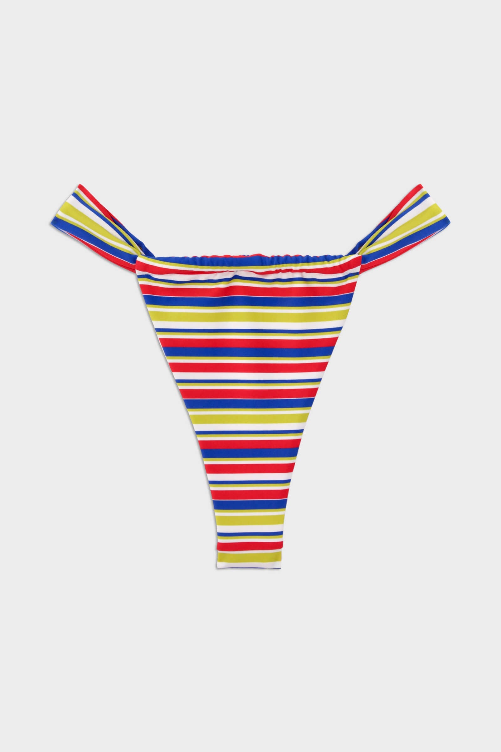 Colorful Lines Print Triangle Bikini Sets