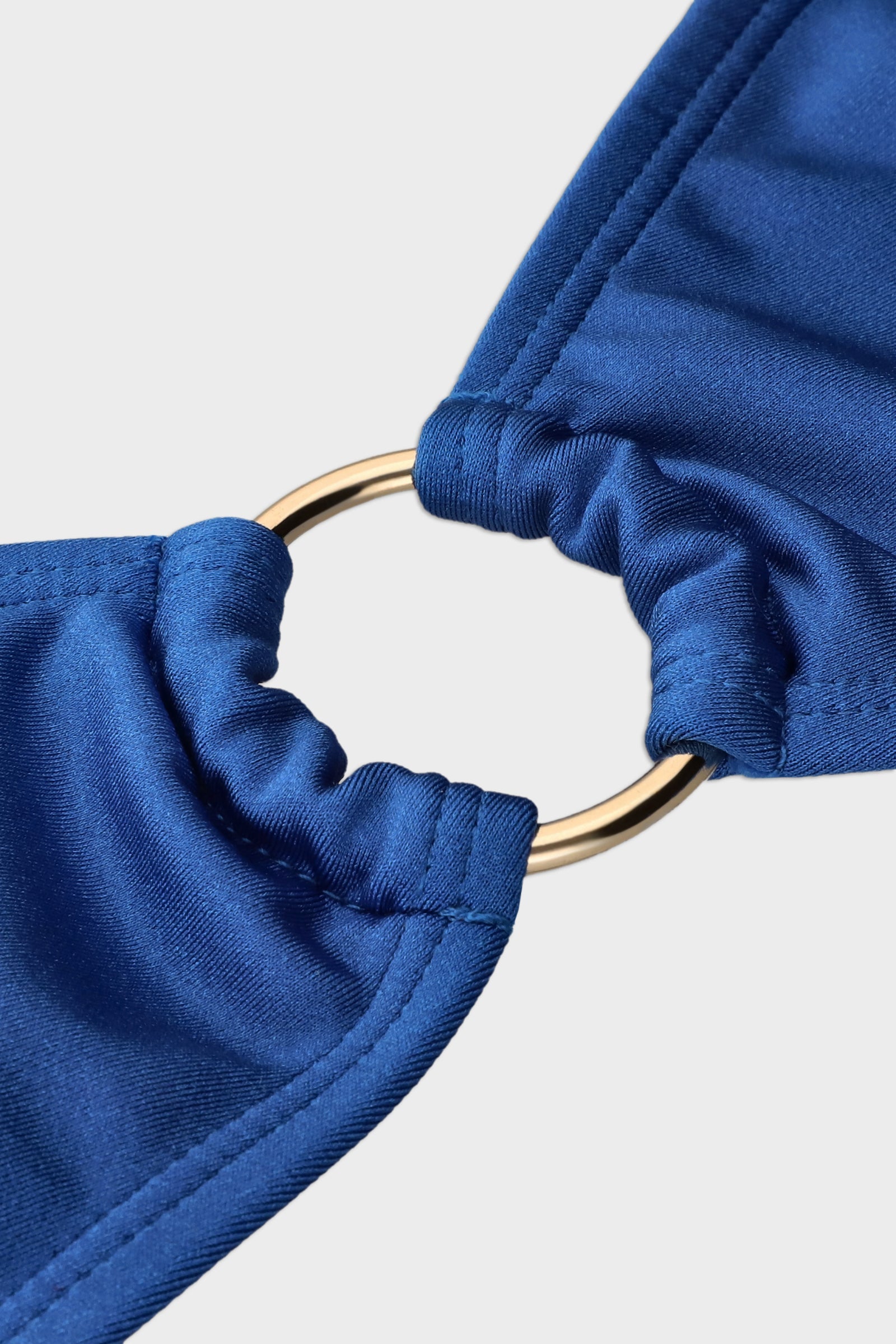 Ocean Blue Front Hoop Bikini Sets