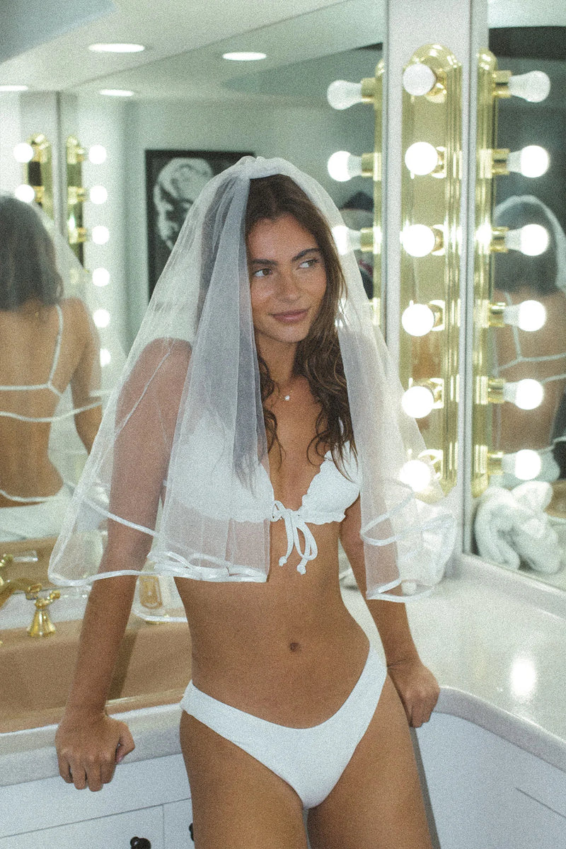 White Triangle Bikini Sets