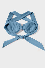 Dusty blue Push Up Bikini Sets