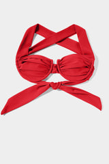 Ember Red Push Up Bikini Sets