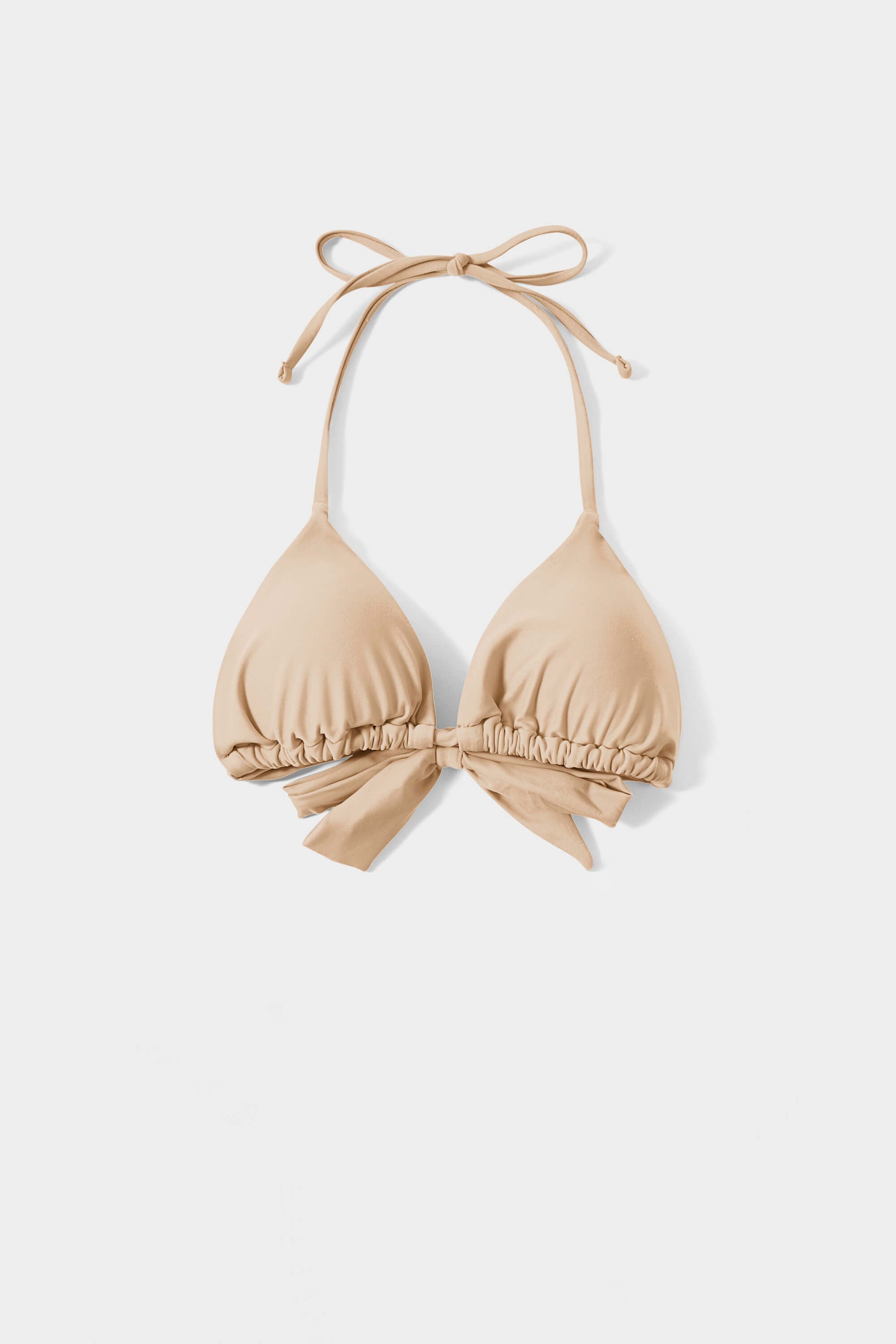 Soft Beige Triangle Cheecky Bikini Sets