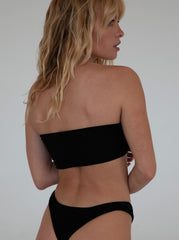 Black Bandeau Cheecky Bikini Sets